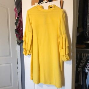 Zara M yellow summer dress